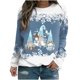 thumbnail image 2 of Camiseta impresa para mujeres Ichuanyi Women Mangas largas BLUSA COLLA RED REDED COLLA COMPLIS ICHUANYI WER202308211123, 2 of 5