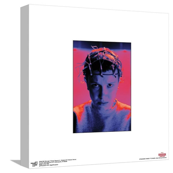 Gallery Pops Stranger Things 4 - Subject 011 Classic Horror Framed Canvas Canvas Wall Art, Unframed Version, 12" x 12"