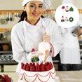 thumbnail image 2 of EeaseMX 1 juego de 6 adornos para tartas navideñas, palillos para tartas de fiesta, decoraciones de frutas (colores surtidos), 2 of 8