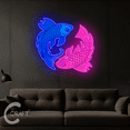 thumbnail image 4 of C-CRAFT Yin Yang Koi Fish UV Printed Led Neon Sign 40 inches, Japanese Style for Modern Home Decor, 4 of 4
