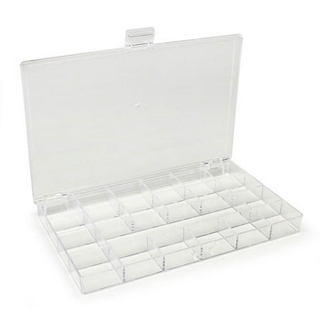 Bead Organizer 21 Cavity Clear 10.5X6.5In