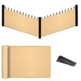 thumbnail image 1 of Eden's Decor Écran de Confidentialité pour Balcon Pare-Vent en Maille Résistant aux Intempéries Protection UV pour Jardin Terrasse Balcon Piscine Porche Clôture (Beige 5'x 15 Pieds), 1 of 5