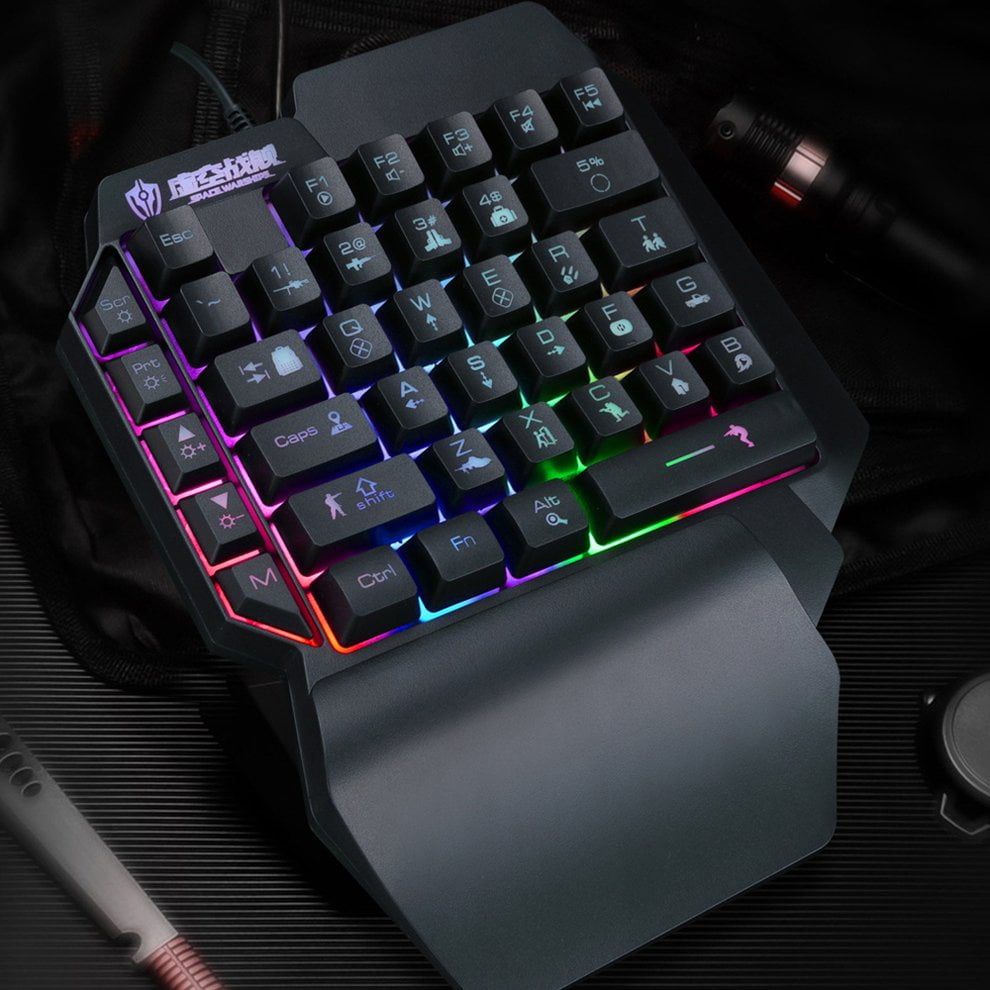 Small Mechanical Keyboard OneHanded Game Mechanical Keyboard Left Hand