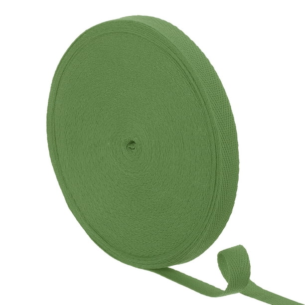 Uxcell 1 Pcs 23 Yardas Cinta de Tela de Sarga de Algodón 1/2 pulgada Cintas de Sesgo Espiga Verde Azul