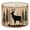Color 3, variant on Linen Drum Lamp Shades Stag Deer Silhouette Dense Pine Forest Rustic Brown Rustic 13" x 13" x 10" Lampshade for Table Lamps Floor Lamps Lamp Shade Replacement Easy Assembly Required
