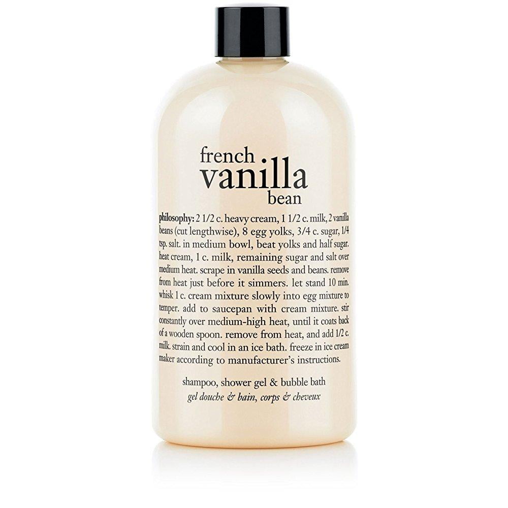 philosophy french vanilla bean ice cream(shampoo, shower gel and bubble bath)