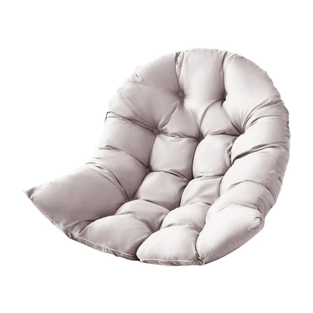 Silla colgante con forma de huevo con cojín grueso Diseño transpirable Gris claro Sunnimix Cojín del asiento