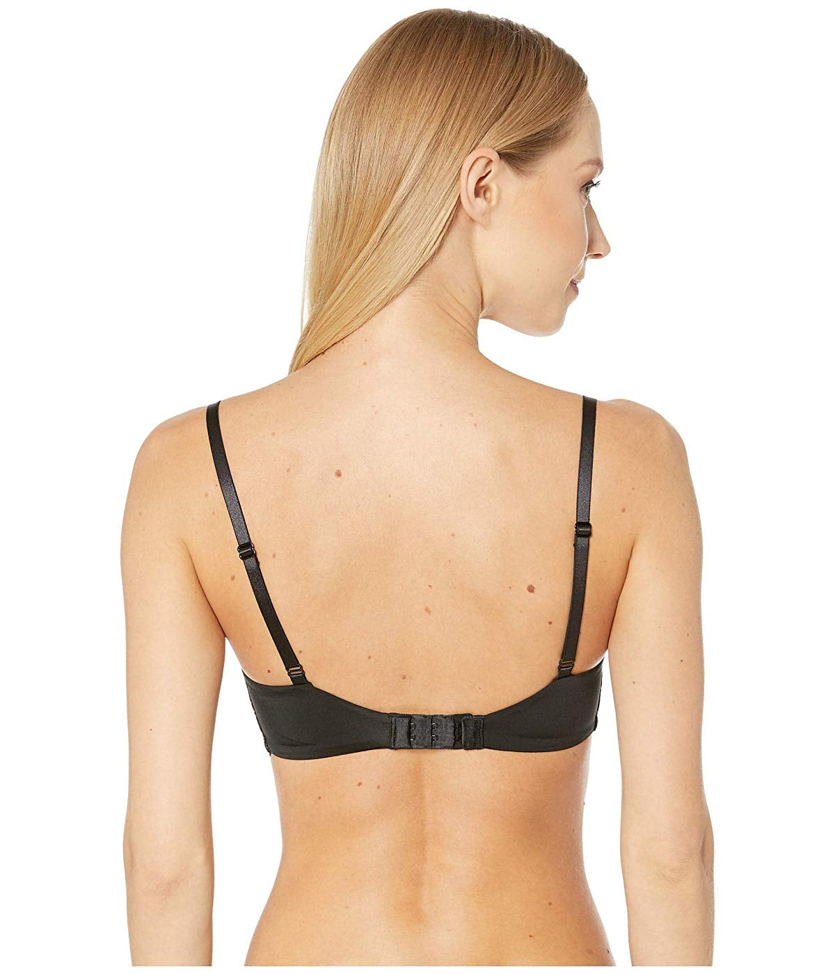 Weekday mesh and satin cut out bra in black