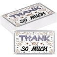 thumbnail image 1 of Acooruiteng Thank You Cards Blank Thank You Card Thank You Cards Small Business Thank You Gift Card Thank You Cards Bulk Perfect for Business Graduation Birthdays Christmas Wedding 50 pack, 1 of 7