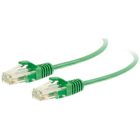 UPC: 0757120011637 | C2G 01163 Cat6 Slim Cable – Snagless Unshielded Slim Ethernet Network Patch Cable  Green (7 Feet  2.13 Meters)