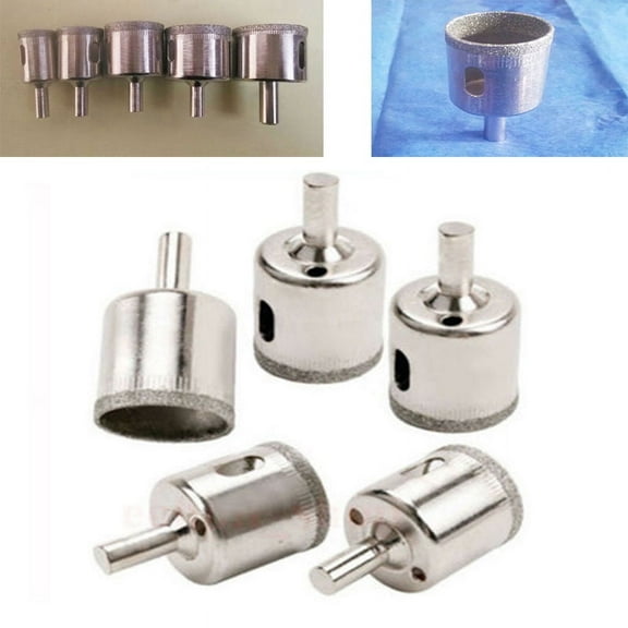 5 pcs Diamond Hole Saw Drill Bit Set 3/4" - 1 1/2" inch GRANITE GLASS TILE