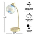 thumbnail image 3 of Mainstays Iridescent Orb Lamp, Gold, 3 of 6