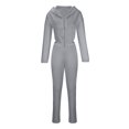 thumbnail image 3 of Lindreshi 2 Piece Sweat Suits for Women Fashion Women V-Neck Casual Solid Color Long Sleeve Sweatshirt+ Pant Set, 3 of 7
