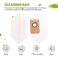 Qtmnekly 6Pcs Dust Bags Kit for Q11 Robot Household Replace Replacement
