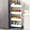 White, variant on A 3-storey And 4-storey Trolley Shelf, Bedroom Shelf, Kitchen Activity Shelf, Multi-storey Shelf, Suitable for The Year-round Home Storage And Outdoor Camping Storage