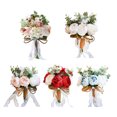 thumbnail image 2 of Novia con ramo de flores Simulación romántica Ramo floral Suministros para dama de honor de boda Advancent JJ25181-05B, 2 of 6