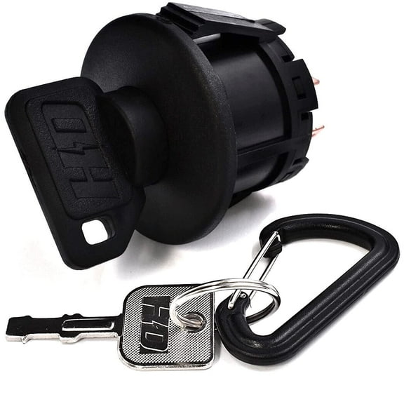 HD Switch Rebuild Kit 725-13425 725-06102A/B/C Ignition Key Switch fits Cub Cadet Z-Force XT1 XT2 XT3 RZT GT LGT LTX Troy-Bilt Mustang Super Bronco MTD Craftsman Columbia Mower 2 Keys & Free Keychain