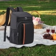 thumbnail image 1 of DYNWAVECA Insulated Backpack Leakproof Large Capacity Lunch Bag for Beach Camping Work Black, 1 of 10