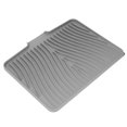 thumbnail image 1 of Silicone Dish Drying Mat, Heat Resistant Non Slip Kitchen Drying Mat with Drain Lip, Easy to Clean Silicone Sink Mat  Kitchen Counter Mat  Cup Drying Mat for Multiple Usage, 1 of 7