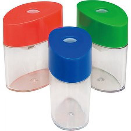 Integra Assorted Color Oval Plastic Sharpeners - Handheld - 1 Hole(s) - Plastic - Assorted - 1 Each | Bundle of 5