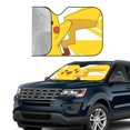 thumbnail image 4 of Windshield Sun Shade Foldable Car Front Window Sunshade For Car Suv Trucks Vans - Best Heat Shield Blocker Visor Cover Blocks Uv Rays And Keeps Your Vehicle Cool-Medium, 4 of 5