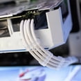 thumbnail image 2 of 24 peines de cable de 6/8/24 pines para cableado de cables de alimentación de PC de 3,0-3,6 mm (blanco), 2 of 6