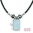 thumbnail image 3 of Collier Mode Art Déco Romania Bijou Couple Pendentif en Corde de Cuir, 3 of 3