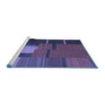 thumbnail image 2 of Ahgly Company Machine Washable Indoor Rectangle Abstract Blue Contemporary Area Rugs, 6' x 9', 2 of 4