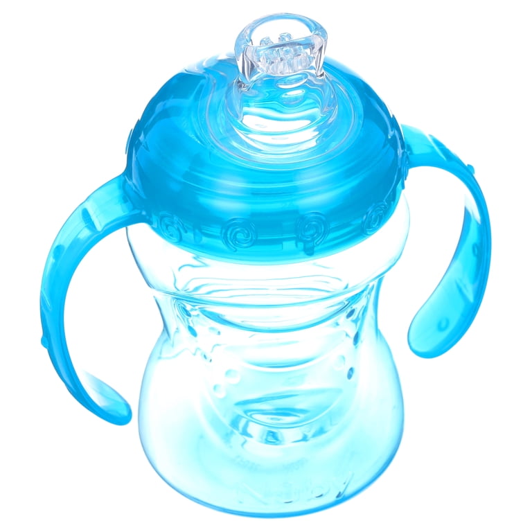 Nuby Grip N' Sip Soft Spout Sippy Cup, 8 Oz, 4-Pack photo 4