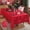 Red1, variant on SASTYBALE Christmas Tablecloth Jingle Bells Holly Berry Jacquard Waterproof Wrinkle Free Damask Table Cloths, Fabric Table Cover for Xmas, Holiday, Winter, Party