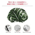thumbnail image 5 of Easygdp Tropical Palm Leaves1 Shower Caps for Women, Double Waterproof Layers Shower Cap, Quick Drying Bath Hair Cap Reusable, 5 of 9