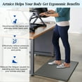 thumbnail image 6 of Artnice 0.75" Thick Anti Fatigue Mats for Kitchen, 17x28" Memory Foam Kitchen Mats Non Slip, Comfort Standing Mat Cushioned Floor Mat, Gray, 6 of 9