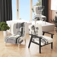 thumbnail image 2 of Designart "Glam Dancing Shape IV" Upholstered Modern Accent Chair - Arm Chair, 2 of 5