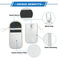 thumbnail image 3 of Unique Bargains 2 Pcs, Faraday Pouch, RFID Signal Blocking Bags Carbon Fiber Silvery White, 3 of 6