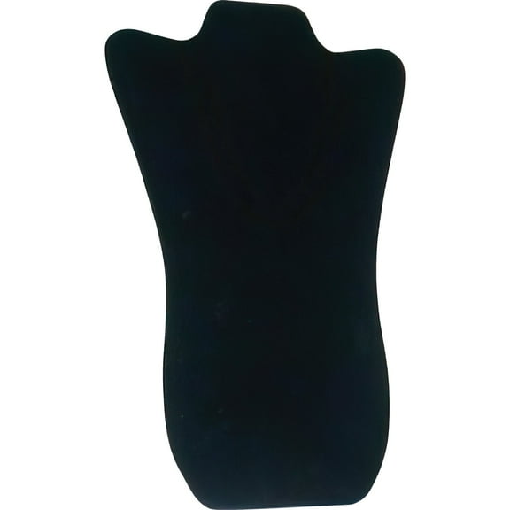 Black Velvet Padded Necklace Pendant Bust Showcase Display 14 1/8"