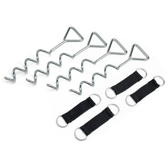 JumpFlex Trampoline ANCHORKIT Corkscrew Shape Steel Stakes Heavy Duty Accessory
