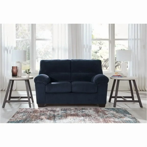 Signature Design by Ashley Furniture SimpleJoy Navy Loveseat