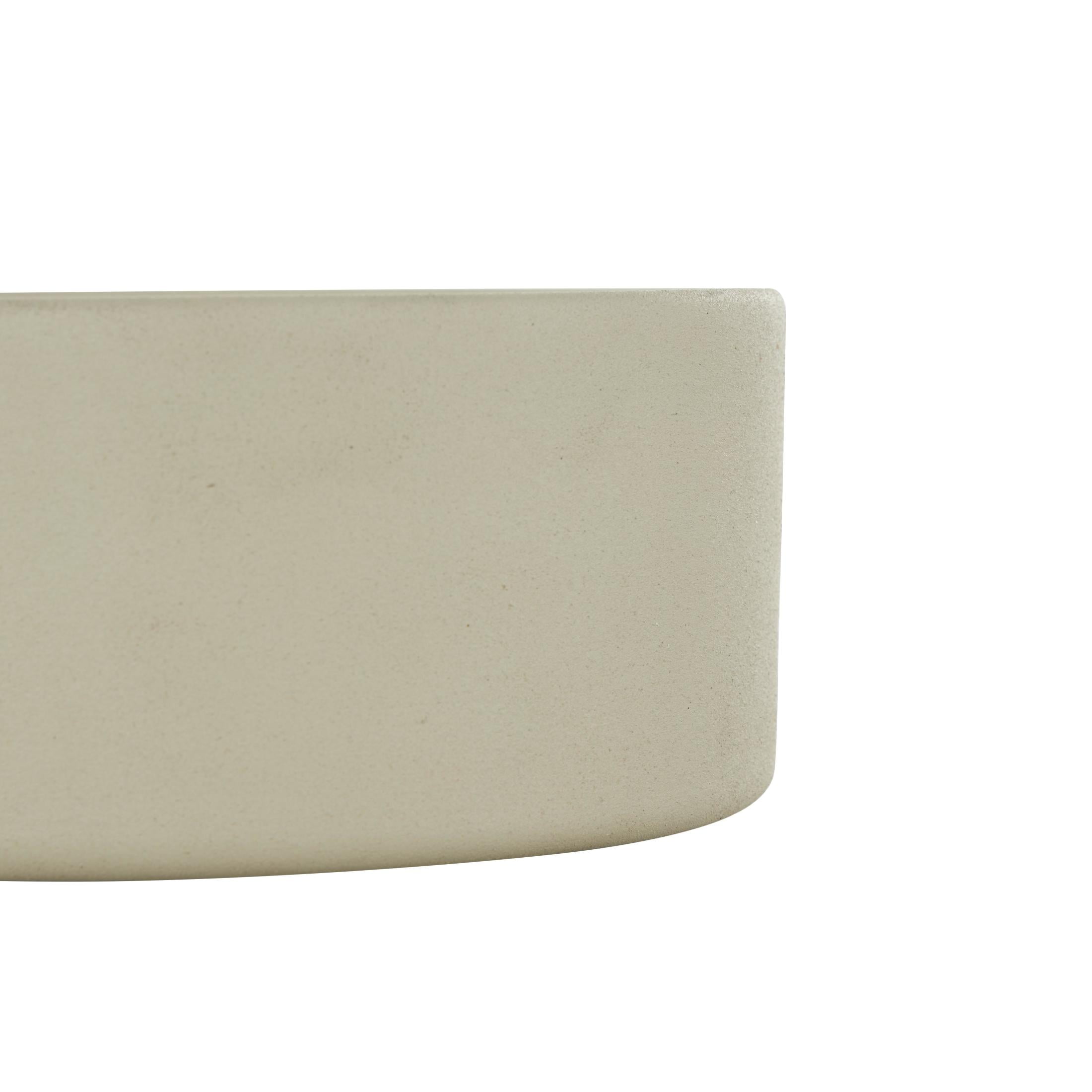 DecMode Beige Metal Tangerine Splash Scented Textured 22oz 3 Wick Candle with White Wax