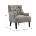 thumbnail image 7 of Pemberly Row Upholstered Accent Chair in Taupe, 7 of 7
