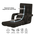 thumbnail image 4 of Arina Linen Recliner/Floor Chair - 5 Adjustable Positions, Foldable, 4 of 8