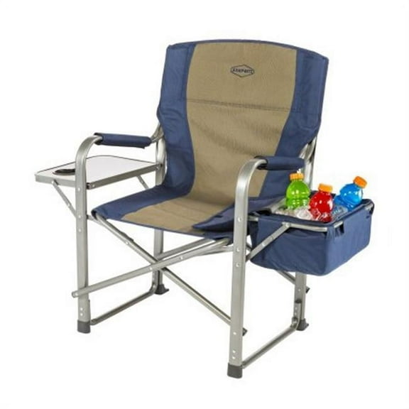 PerfectPitch Director's Camp Chair with Side Table, Multicolor