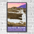 thumbnail image 2 of Aztec Ruins National Monument Travel Poster / Postcard WPA Style Retro, 2 of 4