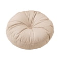 thumbnail image 4 of Cojín de suelo redondo, ligero y decorativo, ideal para meditación, para el hogar, sofá, silla, cama, coche, estudio, interior. Beige, 4 of 8