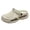 Beige, variant on Womens Mens Air Cushioned Clogs Garden Shoes Comfortable Arch Support Orthopedic Walking Athletic Water Sandals with Back Straps Beige Size 8.5