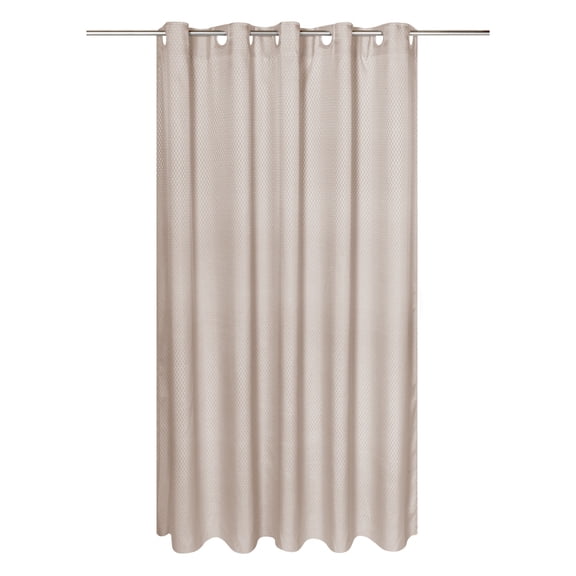 EZ-ON® "Grace" Jacquard Polyester Standard Size Shower Curtain in Grey