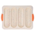 thumbnail image 2 of Baguette , Silicone Easy Demolding  Flexibility Bread Baking Pan Insulated Handle  For Kitchen Light Gray,Green,Beige, 2 of 8