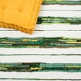 thumbnail image 6 of SAFAVIEH Montauk Rowena Striped Runner Rug, Green/Ivory, 2'3" x 9', 6 of 8