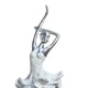 thumbnail image 3 of Estatua de de resina, figura de mesa, adorno artesanal coleccionable, escultura de niña de ballet para estudio, cafetería, cumpleaños, sala Plata perfecl Estatuilla de bailarina, 3 of 8