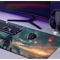 thumbnail image 2 of Fantasy Wuxia Extended Anime Mouse Pad, Large Gaming Mouse Pad XXL Laptop Mouse Keyboard Pad 35.4 x 15.7-Inch Office Desk Decoration, 2 of 3
