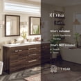 thumbnail image 7 of Eviva Lugano 60" Gray Oak Modern Bathroom Vanity with White Integrated Acrylic Double Sink, 7 of 7